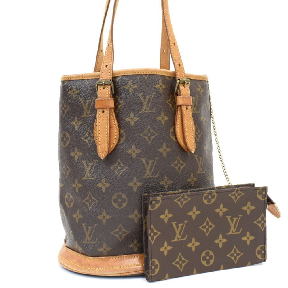Louis Vuitton Bucket Tote Bag Monogram Brown